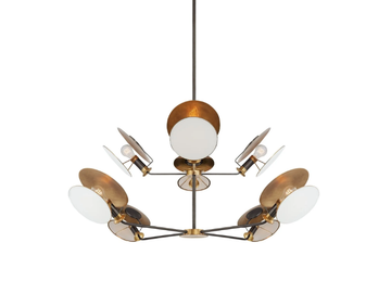 OSIRIS - Large Reflector Chandelier in Bronze and Hand-Rubbed by Visual Comfort Europe - view 3